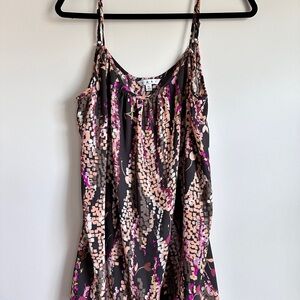 Cabi Colorful Patterned Spaghetti Strap Top